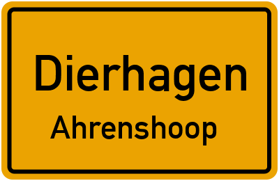 Straßenverzeichnis Dierhagen Ahrenshoop