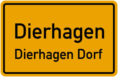Straßenverzeichnis Dierhagen Dierhagen Dorf