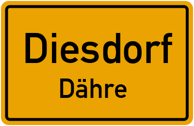 Straßenverzeichnis Diesdorf Dähre