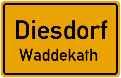 Straßenverzeichnis Diesdorf Waddekath