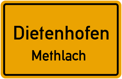 Straßenverzeichnis Dietenhofen Methlach