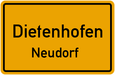 Straßenverzeichnis Dietenhofen Neudorf