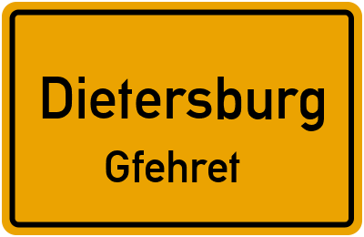 Ortsschild Dietersburg Gfehret