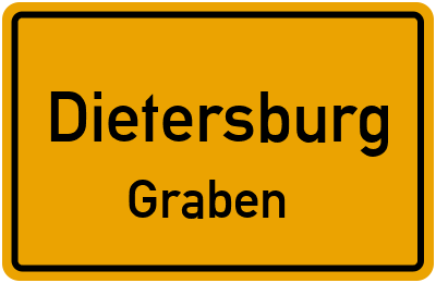 Ortsschild Dietersburg Graben