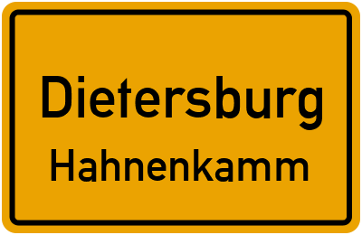 Ortsschild Dietersburg Hahnenkamm