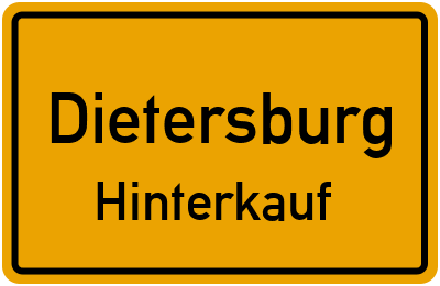 Ortsschild Dietersburg Hinterkauf