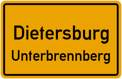 Straßenverzeichnis Dietersburg Unterbrennberg