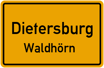 Straßenverzeichnis Dietersburg Waldhörn