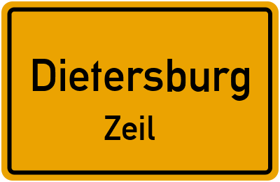 Ortsschild Dietersburg Zeil