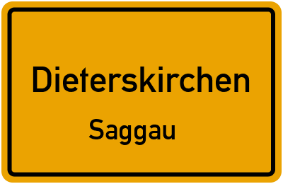 Ortsschild Dieterskirchen Saggau