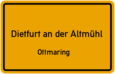 Straßenverzeichnis Dietfurt an der Altmühl Ottmaring