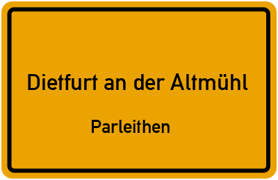Straßenverzeichnis Dietfurt an der Altmühl Parleithen