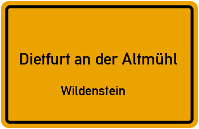 Straßenverzeichnis Dietfurt an der Altmühl Wildenstein