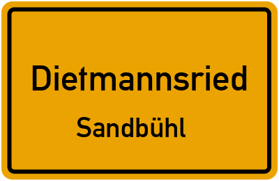Straßenverzeichnis Dietmannsried Sandbühl