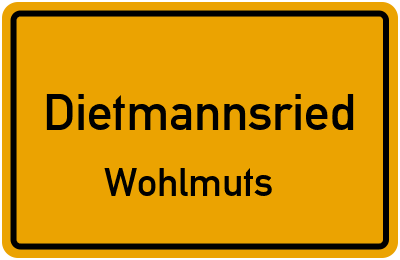 Straßenverzeichnis Dietmannsried Wohlmuts