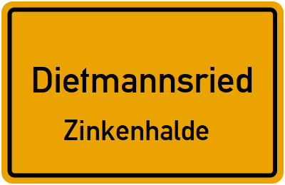 Straßenverzeichnis Dietmannsried Zinkenhalde
