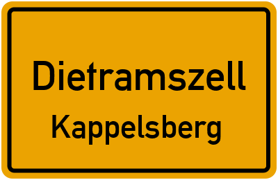 Ortsschild Dietramszell Kappelsberg