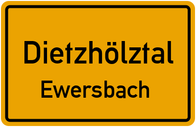 Ortsschild Dietzhölztal Ewersbach