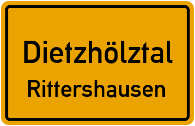 Ortsschild Dietzhölztal Rittershausen