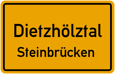 Ortsschild Dietzhölztal Steinbrücken