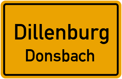 Straßenverzeichnis Dillenburg Donsbach