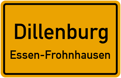 Straßenverzeichnis Dillenburg Essen-Frohnhausen