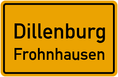 Straßenverzeichnis Dillenburg Frohnhausen