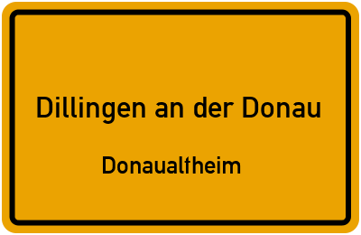 Straßenverzeichnis Dillingen an der Donau Donaualtheim