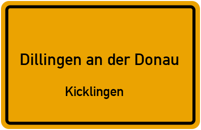 Straßenverzeichnis Dillingen an der Donau Kicklingen