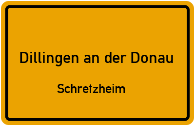 Straßenverzeichnis Dillingen an der Donau Schretzheim