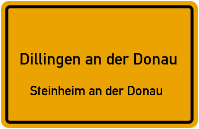 Straßenverzeichnis Dillingen an der Donau Steinheim an der Donau