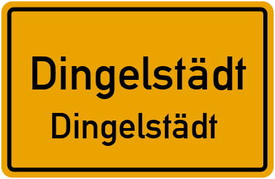 Straßenverzeichnis Dingelstädt Dingelstädt