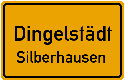 Straßenverzeichnis Dingelstädt Silberhausen