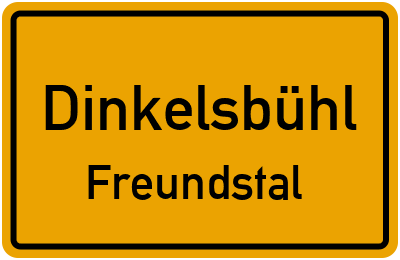 Straßenverzeichnis Dinkelsbühl Freundstal