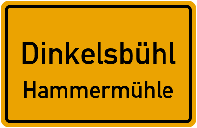 Straßenverzeichnis Dinkelsbühl Hammermühle