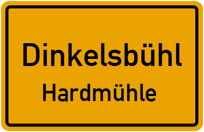 Straßenverzeichnis Dinkelsbühl Hardmühle