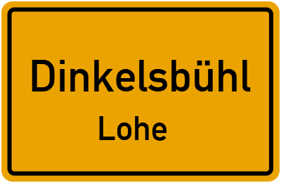 Straßenverzeichnis Dinkelsbühl Lohe