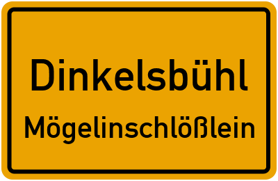Straßenverzeichnis Dinkelsbühl Mögelinschlößlein