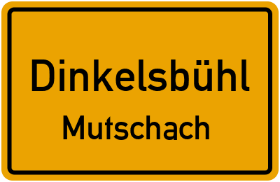Straßenverzeichnis Dinkelsbühl Mutschach