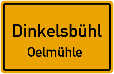 Straßenverzeichnis Dinkelsbühl Oelmühle