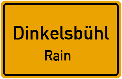 Straßenverzeichnis Dinkelsbühl Rain