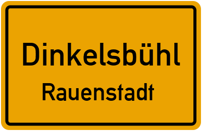 Straßenverzeichnis Dinkelsbühl Rauenstadt