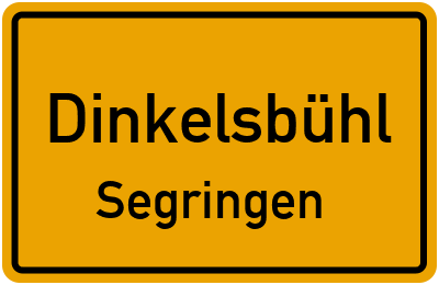 Straßenverzeichnis Dinkelsbühl Segringen