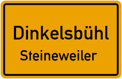 Straßenverzeichnis Dinkelsbühl Steineweiler