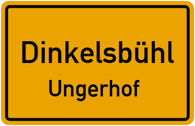Straßenverzeichnis Dinkelsbühl Ungerhof
