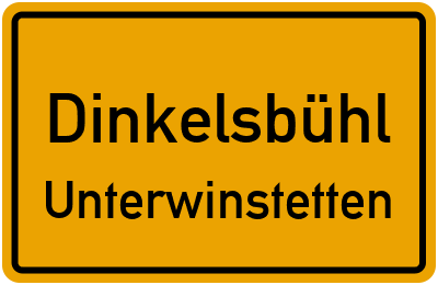 Straßenverzeichnis Dinkelsbühl Unterwinstetten