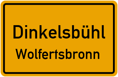 Straßenverzeichnis Dinkelsbühl Wolfertsbronn