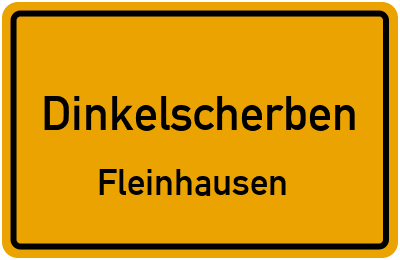 Straßenverzeichnis Dinkelscherben Fleinhausen