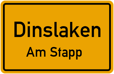 Straßenverzeichnis Dinslaken Am Stapp