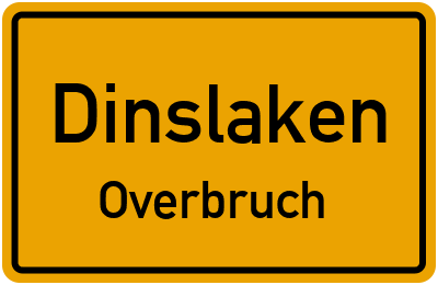 Straßenverzeichnis Dinslaken Overbruch